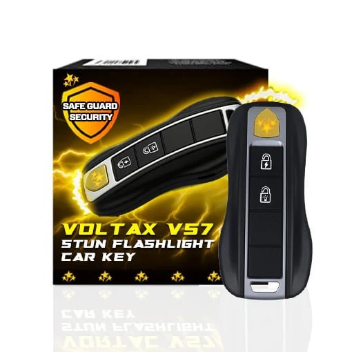 💥 2025 Mega Sale 70% OFF ️🔥 VOLTAX V57 Hi-Tech Stun Flashlight Car Key ⚡ Smart Defense - Stay Safe